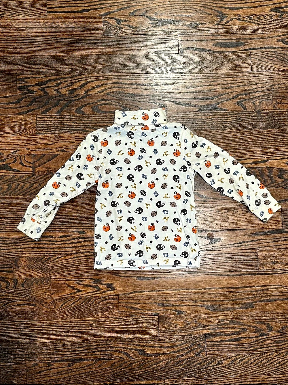Jumping beams Football Helmets Printed Turtleneck Kids Top
